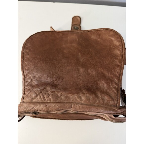 Civico93 Italian Woven Leather Crossbody Shoulder Bag Brown Boho Purse Handbag - Picture 10 of 14